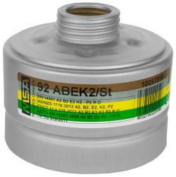 92 ABEK2/ST, Combined Filter, A2B2E2K2-P2 R D (EN 14387)
