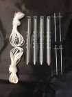 Guy lines and peg set