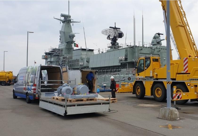 Nieuwe Hoge Druk Compressor Portugees Fregat NRP Bartolomeu Dias